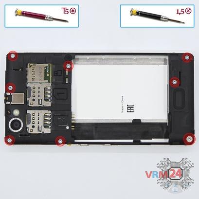 How to disassemble Sony Xperia M, Step 3/1