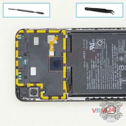 How to disassemble Asus Zenfone Max Pro (M1) ZB601KL, Step 4/1