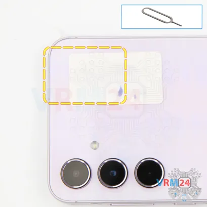 How to disassemble Samsung Galaxy A55 SM-A556, Step 2/1