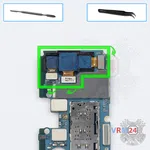 How to disassemble Samsung Galaxy M21 SM-M215, Step 17/1