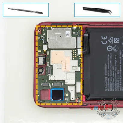 How to disassemble Huawei Honor 8X, Step 13/1