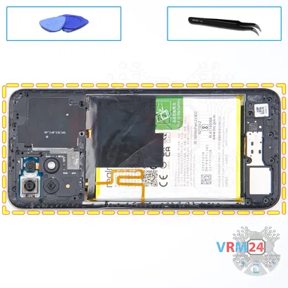 How to disassemble Realme 8i, Step 6/1