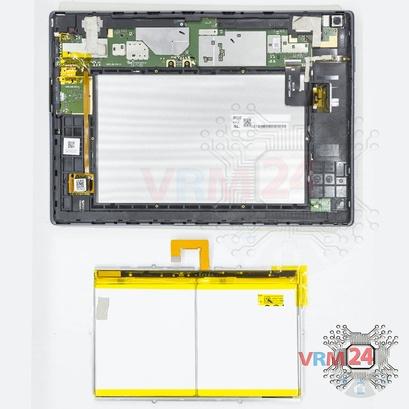 How to disassemble Lenovo Tab 4 TB-X304L, Step 3/2