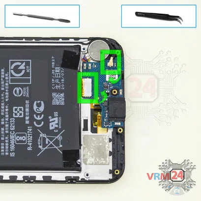 How to disassemble Asus ZenFone Live L1 ZA550KL, Step 7/1