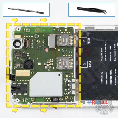 How to disassemble Nokia 1 TA-1047, Step 11/1