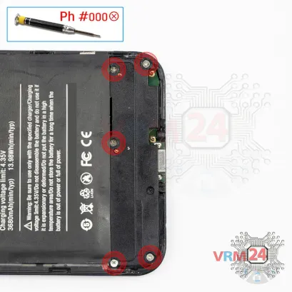How to disassemble uleFone T1, Step 6/1