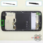 How to disassemble HTC Desire 326G, Step 11/1