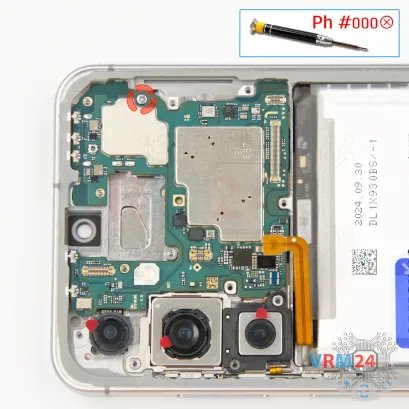 Как разобрать Samsung Galaxy S24 FE SM-S721, Шаг 17/1