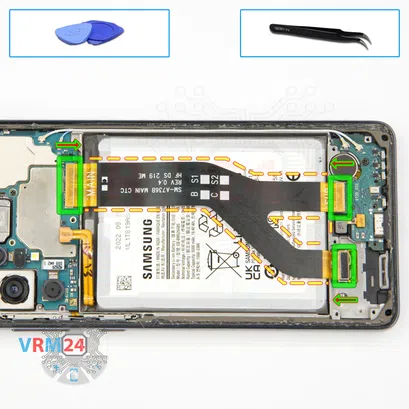 Como desmontar Samsung Galaxy A73 SM-A736 por si mesmo, Passo 9/1