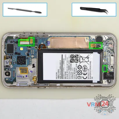 Cómo desmontar Samsung Galaxy A3 (2017) SM-A320, Paso 9/1