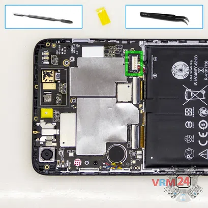 How to disassemble HTC Desire 728, Step 4/2