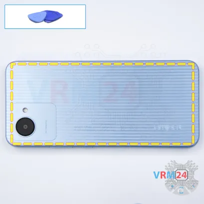 Как разобрать Realme C30, Шаг 3/1