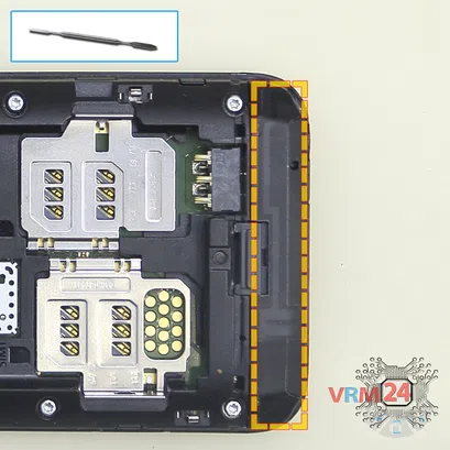 How to disassemble Nokia 230 RM-1172, Step 5/1