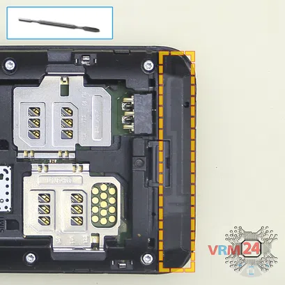 Как разобрать Nokia 230 RM-1172, Шаг 5/1