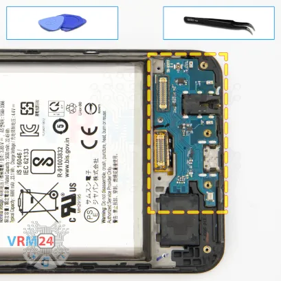 How to disassemble Samsung Galaxy M30s SM-M307, Step 12/1