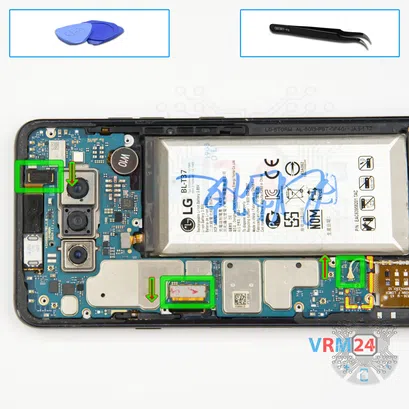 Como desmontar LG V40 ThinQ V405 por si mesmo, Passo 9/1