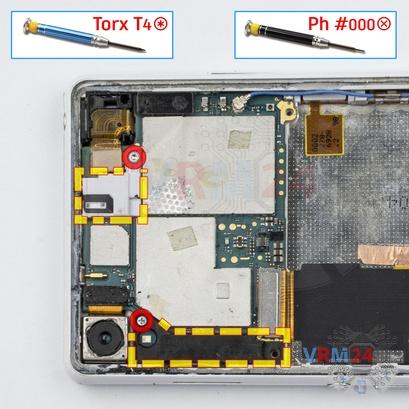 Como desmontar Sony Xperia Z3v por si mesmo, Passo 11/1