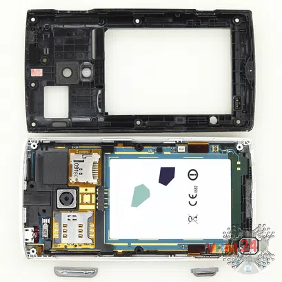 Cómo desmontar Sony Ericsson Xperia X10, Paso 4/2