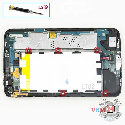 How to disassemble Samsung Galaxy Tab 3 7.0'' SM-T211, Step 2/1