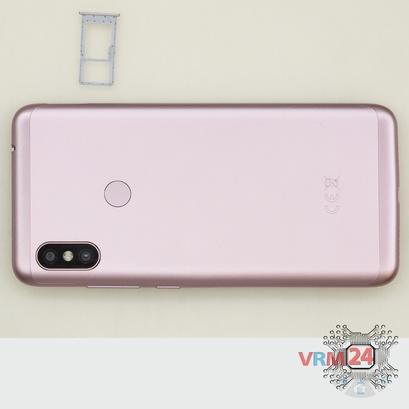How to disassemble Xiaomi Redmi Note 6 Pro, Step 1/2