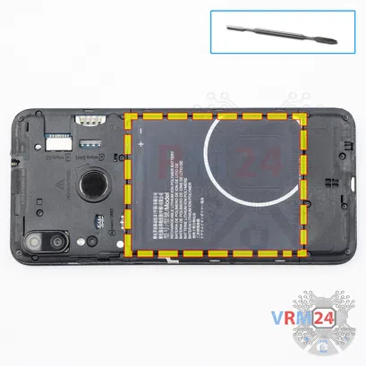 Como desmontar Motorola Moto E6 Plus XT2025, Passo 3/1