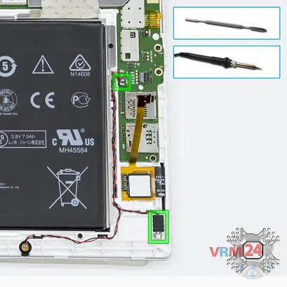 How to disassemble Lenovo Tab 2 A10-70, Step 6/1