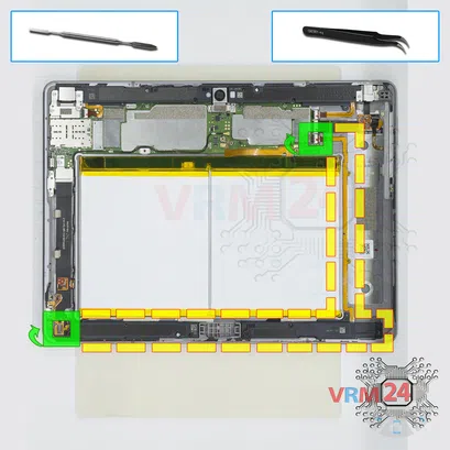 How to disassemble Huawei MediaPad M3 Lite 10'', Step 11/1