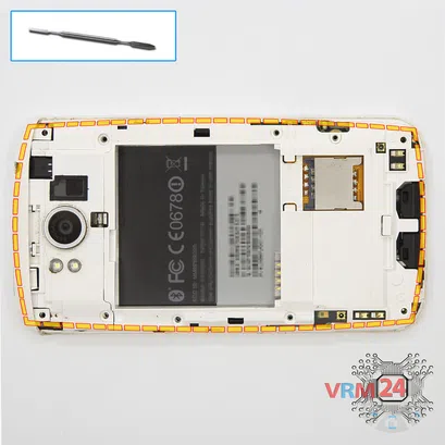 How to disassemble HTC Sensation XL, Step 4/1