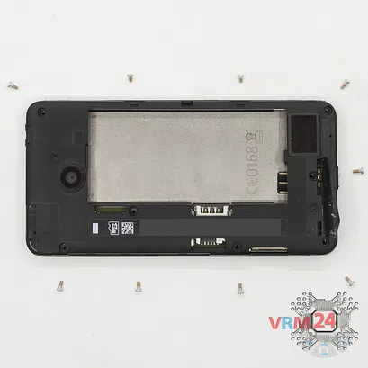 Cómo desmontar Nokia Lumia 630 RM-978, Paso 4/2