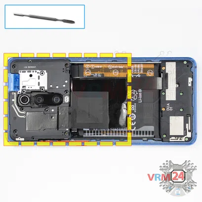 How to disassemble Xiaomi Redmi K20 Pro, Step 5/1