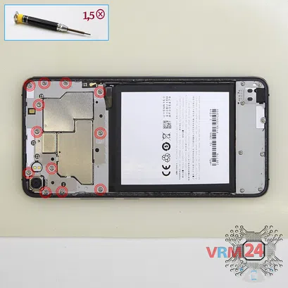 How to disassemble Meizu U20 U685Q, Step 3/1