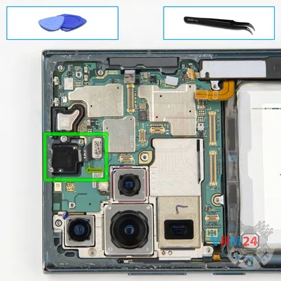 Cómo desmontar Samsung Galaxy S22 Ultra SM-S908, Paso 16/1