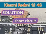 Xiaomi Redmi 12 4G (23053RN02Y) won’t turn on—short circuit after water damage! (SOLUTION)