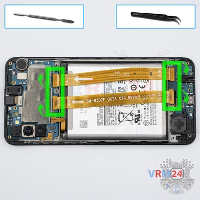 Cómo desmontar Samsung Galaxy M21 SM-M215, Paso 10/1