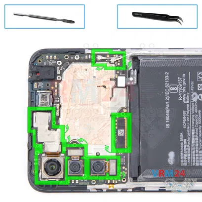 How to disassemble Xiaomi Redmi Note 10 5G, Step 13/1