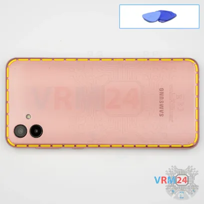 How to disassemble Samsung Galaxy A04 SM-A045, Step 3/1