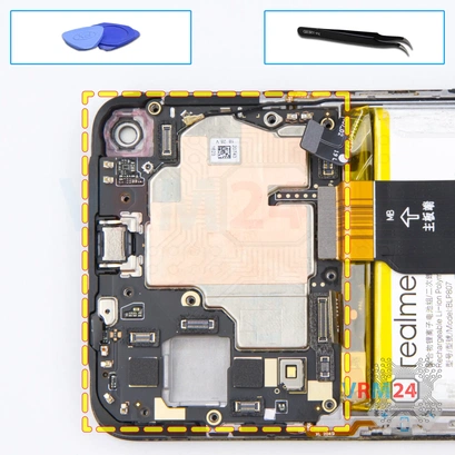 How to disassemble Realme Narzo 30, Step 13/1
