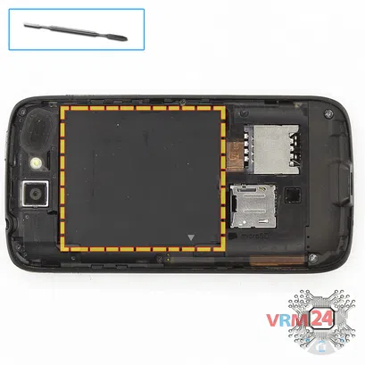 How to disassemble HTC Desire A8181, Step 2/1