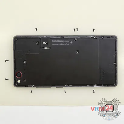 Como desmontar ZTE Nubia Z9 Mini por si mesmo, Passo 3/2