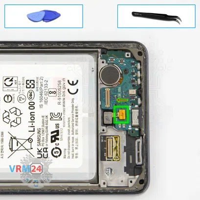 Como desmontar Samsung Galaxy A73 SM-A736 por si mesmo, Passo 11/1
