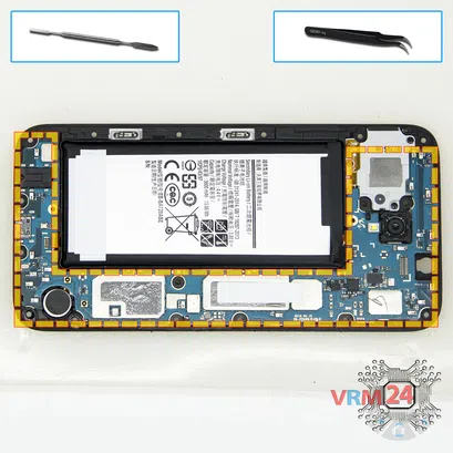 Cómo desmontar Samsung Galaxy J7 (2017) SM-J730, Paso 10/1