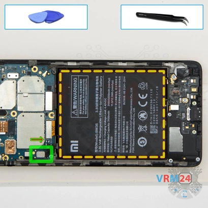 How to disassemble Xiaomi Mi 5S, Step 6/1