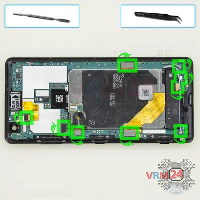 How to disassemble Sony Xperia XZ3, Step 12/1