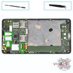 How to disassemble Microsoft Lumia 535 DS RM-1090, Step 6/1