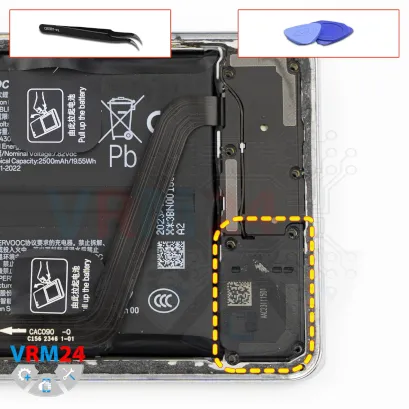 How to disassemble Oppo Find X7 Ultra, Step 10/1