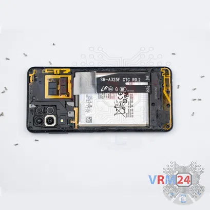 How to disassemble Samsung Galaxy A22 SM-A225, Step 4/2