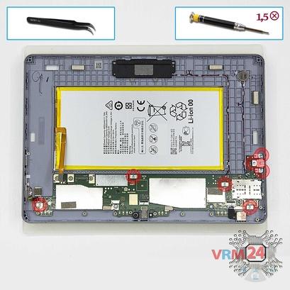 How to disassemble Huawei MediaPad T3 (10''), Step 10/1