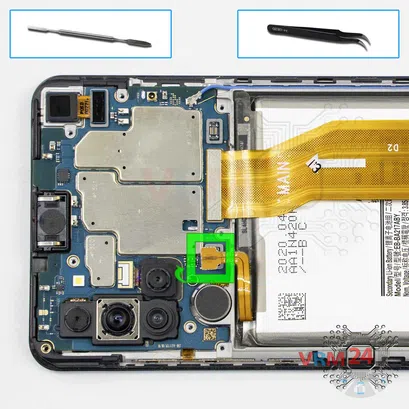 Cómo desmontar Samsung Galaxy A21s SM-A217, Paso 7/1