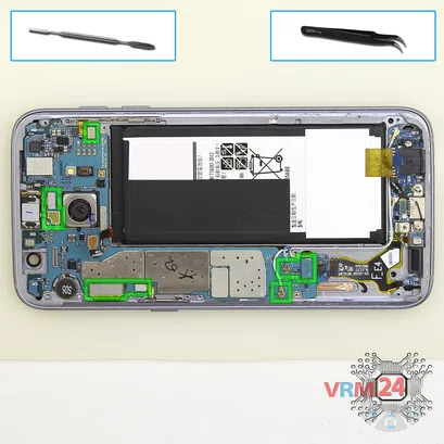 Как разобрать Samsung Galaxy S7 Edge SM-G935, Шаг 9/1