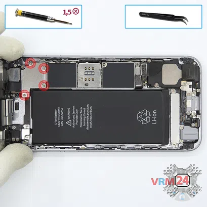 Cómo desmontar Apple iPhone 6S, Paso 5/1